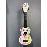 Gonzales Xu-21 Soprano Ukulele - Beyaz - KÖPEK DESENLİ