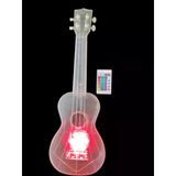 Gonzales Xu21-1-Lcl Şeffaf Soprano Ledli Ukulele | Uzaktan Kumandalı Rgb Aydınlatma, Şeffaf Gövde, Eşsiz Sahne Görünümü
