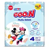 Goo.N Mutlu Bebek No:4 Maxi 32 Adet Bebek Bezi