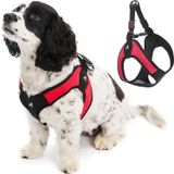 Gooby - Escape Free Easy Fit köpek tasması, yemek takımlarından kaçmayı seven köpekler için küçük köpek tasması, kırmızı, beden L
