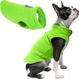 Gooby Polar Yelek Köpek Süveteri - Kireç, Orta - Sıcak Tutan Kazak Polar Köpek Ceketi O-Ring Tasmalı - Kış Küçük Köpek Kazak Kaban - Soğuk Hava Köpek Giysileri Küçük Köpekler için Erkek veya Kız Çocuk