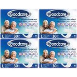 Good Care Goodcare Yetişkin Hasta Bezi L Large 120 Adet Bel Bantlı Tekstil Yüzey Hassas Ciltler İçin Uygun