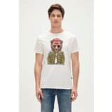 Good Game T-Shirt Off-White Beyaz Baskılı Erkek Tişört