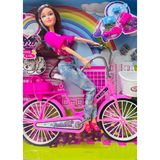 Good Girl 29 cm Bisikletli Barbi Bebek | Aksesuarlı Oyuncak Bebek | Pembe Bisikletli Moda Bebek | 3+ Yaş