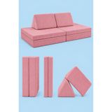 GOOD NİGHT Funbed Sofa Çocuk Oyun Koltuğu, Modüler Katlanır Yatak ve Oyun Minderi Seti, Süngerli Güvenli Çocuk Kanepe
