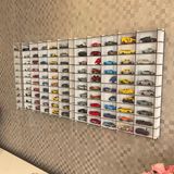 Good Sign Pleksi Kapaklı 1/64 Ölçek 100 Araç Hotwheels Matchbox Uyumlu Model Oyuncak Araba Rafı,vitrini - Beyaz