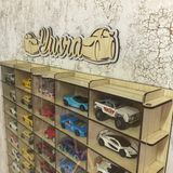 Good Sign Pleksi Kapaklı 1/64 Ölçek 50ARAÇ Hotwheels Matchbox Metal Araç Uyumlu Model Oyuncak Araba Rafı - Akçaağaç
