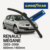 Good Year 2’li Set Muz Tipi Silecek Takımı Renault Megane Hb 2003-2006 Ön Cam Sileceği 600MM-450MM