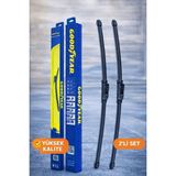Good Year Renault Clio Supermute 2'li Muz Silecek Takımı 1998-2005 Hatchback (5 Kapı) (530MM+450MM)