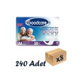 Goodcare Bel Bantlı Yetişkin Hasta Bezi Medium, 80-130 cm, 240 Adet (8x30'lu Paket)