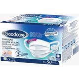 Goodcare Maske 10Lu Kalın Lastikli 24 x 10'lu Beyaz beyaz
