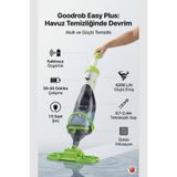 Goodrob Easy Plus Kablosuz Şarj Edilebilir Havuz Süpürgesi Teleskopik Sap ile 0.7-2.4 m