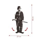 Goodtime Charlie Chaplin Dekoratif Sallanır Sarkaçlı Duvar Saati