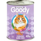 Goody Kedi Maması Kısırlaştırılmış Somonlu Yetişkin Konservesi 400 gr Lezzetli ve Besleyici