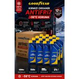 Goodyear 12'li Kırmızı Organik Antifriz -56 °c 1 Lt ( 12 x 1 Litre) - Middle-C1