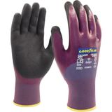 Goodyear Iş Eldiveni - 2715 Tam Kaplı Sanding Bordo - 12 Çift - 10