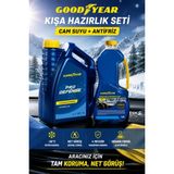 Goodyear Kış Antifriz Seti Mavi Organik 4 Mevsim Antifriz -36°c 3 L + Kış Antifrizli Cam Suyu 1,8 L - Middle-C1