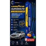 Goodyear Mercedes C Class ESTATE(W204) 2009 ve Sonrası Yıllar Uyumlu Supermute 2'li Muz Silecek Takı-6'lı Mikro Fiber Bez Hediye