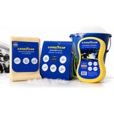 Goodyear Oto Yıkama Bez Seti (Güderi Bez - Mikrofiber Bez - Yıkama Süngeri)