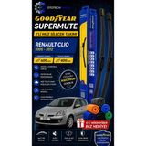 Goodyear Renault Clio 2005-2012 Supermute 2'li Muz Silecek Takımı 600MM 400MM-6'LI Mikro Fiber Bez Hediye