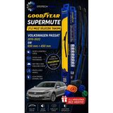 Goodyear Volkswagen Passat Supermute 2'li Muz Silecek Takımı 2015-2022 Sw (650MM+450MM)-6'LI Mikro Fiber Bez Hediye