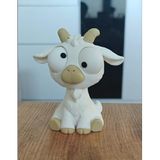 Goofy Series GOAT Hareketli Gözlü Keçi Biblo, NOAMS Esprili Hayvan Figürü, Eğlenceli Masa Üstü Objeleri, İlginç Pop Art Ev Ve Oda Dekorasyonu GOAT Movable Eyes NOAMS