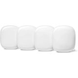 Google Nest Wifi Pro - Wi-Fi 6e - Yüksek Hız ve Tüm Evi Kapsama Özelliğine Sahip Güvenilir Ev Wi-Fi Sistemi - Mesh Yönlendirici - Perakende Olmayan Paketleme - 4 Paket - S...