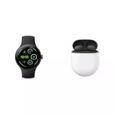 Google Paketi - Pixel Watch 3 (Mat Siyah Alüminyum Kasa - Obsidyen Bant - 45 mm LTE) ve Pixel Buds Pro 2 Kulaklıklar (Hazel)