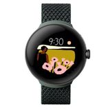 Google Pixel Watch LTE Akıllı Saat, Hücresel veya WiFi Verileri, GPS, BT ve Nabız Monitörü ile Uyumlu 41 mm, Toplu Paketleme (Yeşil Dokuma)