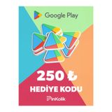Google Play Hediye Kodu Google Play 250 TL Hediye Kartı