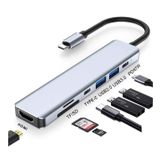 GOOJODOQ Daytona AIRSKY HC-13C Macbook Uyumlu Type-C to 2* USB 3.0 SD TF 4K HD 1080p HDMI PD Kart Okuyucu Çevirici Hub Adaptör