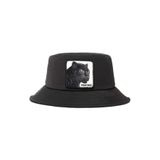Goorin Bros. Bucktown Panther Bucket Şapka, S/M, 105-0128 Bucktown Panther, Siyah, Unisex Yetişkin