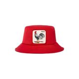 Goorin Bros. Bucktown Rooster Horoz Figürlü Bucket Şapka Kırmızı, S/M, 105-0132 Bucktown Rooster, Kırımızı, Unisex Yetişkin