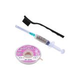 Goot Wick Anakart Tamir Seti Flux Lehim Toplama CP-2015 Lehim Sökme Teli 2,0mm Antistatik Fırça