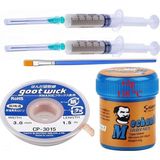 Goot Wick Solder Paste Krem Lehim 138°C 42 Gr Lehim Toplama CP-3015 Emme Teli 3,0 mm Set 5/1