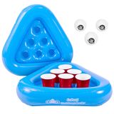 GoPong Havuz Pong Rafı, yüzen Beer Pong Seti, 2 Sal ve 3 Pong Topu Dahil