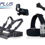 Gopro Eken Sjcam Kafa Bandı Göğüs Kemeri 4 Parça Set Gplus St004