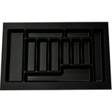 Gör Seç 75 cm x 49 cm Çekmece Içi Düzenleyici Kaşıklık Siyah 70X40'A Kadar Kesilebilir Organizer