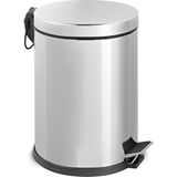 Gör Seç Paslanmaz Çelik Pedallı 12 Litre Çöp Kovası 12 Lt Ev Ofis Banyo Mutfak - Gri