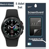 Gor Sm Galaxy Watch 4 42Mm Darbe Emici Ekran Koruyucu 5 Adet Set-(5775)