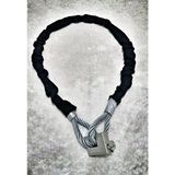 Gordini 1.5 Metre kilit 10 mm Kalınlık Motorsiklet Çelik Halat Motorsiklet Zincir Kilit - Siyah