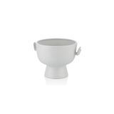Gorgi El Desenli Dekoratif Beyaz Kase 26.5X21.5X18.3 Cm 1Jb-2025W