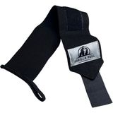 Gorilla Pull Fitness Ağırlık Bilekliği - Crosfit Wraps Bilek Destekli Koruyucu Bileklik 2'li Paket - M - Siyah-001