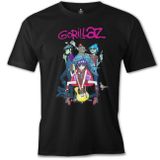 Gorillaz - Gitar Siyah Erkek Tshirt