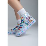 Görkem bebe ayakkabı ve tekstil Hunter Huntrix Çizim Baskılı helogramlı Bilekli renkli Bağcıklı ve fermuarlı Sneaker