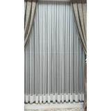 Görkem BRODE TÜL NAKIŞ ETEKLİ DAMLA ŞERİTLİ 1/3 SIK PİLELİ AĞIR GRAMJLI