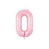 GÖRKEM TOPTAN PARTİ Folyo Balon 0 Rakamı Helyum Balon 76 Cm Pembe Renk - 0 Yaş Balonu -doğum Günü Parti Seti Malzemeleri