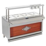 Görkem Yemeklik 1/1 4 Sıcak Self Servis Tezgahı Doğalgazlı 150X65x85/125 909