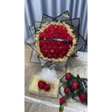 Görkemli Kız Isteme Çikolatası60ve 41 Adet Kadiye Gül Buket Isteme Çiçeği i