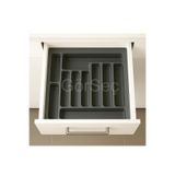 GörSeç 55x49 Cm Çekmece Içi Kaşıklık 55 Cm Kaşıklık Gri Mutfak Organizer Düzenleyici (48*40 A KESİLEBİLİR)
